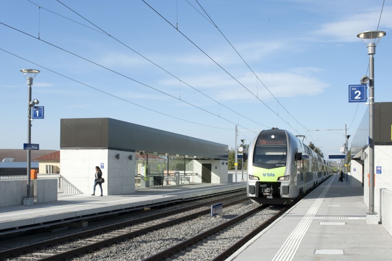 INAUGURATION DE LA HALTE FERROVIAIRE LA POYA FRIBOURG